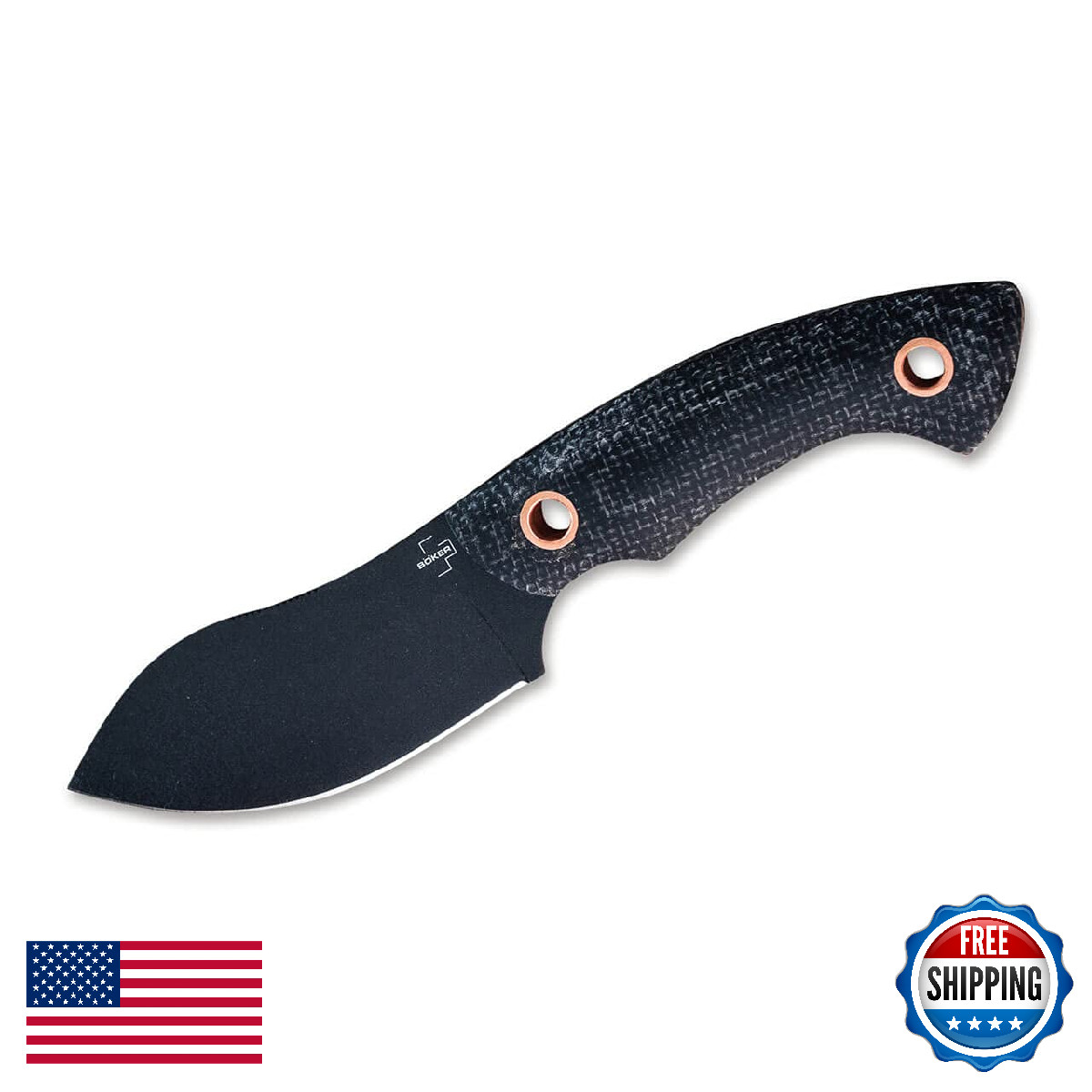 Böker Plus Bker Plus Nessmi Pro Black Copper Fixed Blade Knife Designed By