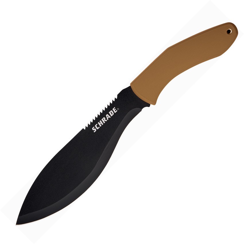 Schrade Frontier Machete 1121080 10.75″ Stainless Brown Nylon Fixed Blade Knife