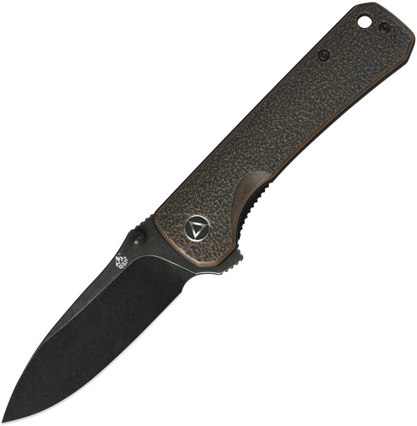 QSP Knife Hawk Linerlock Copper Black QS131-N 3.25″ 14C28N Folding Knife