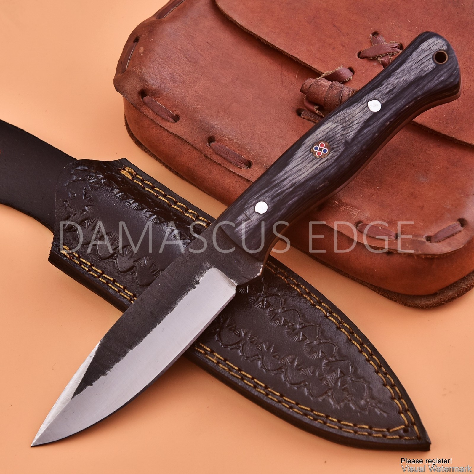 10” Handmade 1095 high carbon steel skinner – razor sharp hunting knife blade