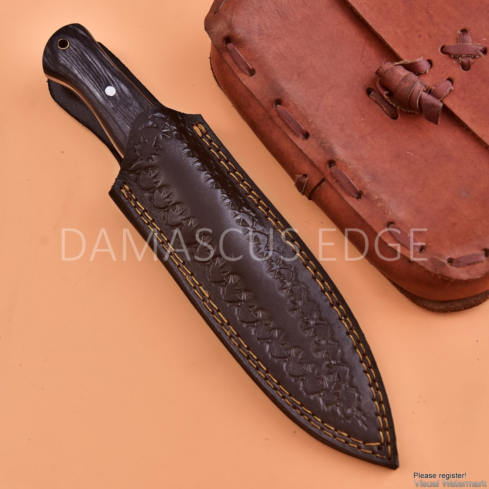 10” Handmade 1095 high carbon steel skinner – razor sharp hunting knife blade