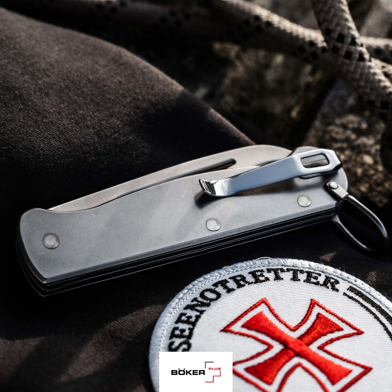 Boker Plus Seenotretter 01 Pocket Knife 3.35″ Blade 4116 Steel Handle ✔️ 01BO547