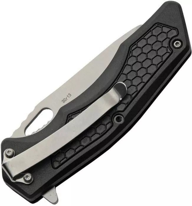 Rite Edge Dark Hive Folding Knife 3Cr13 Steel Blade Textured ABS Handle – 300595