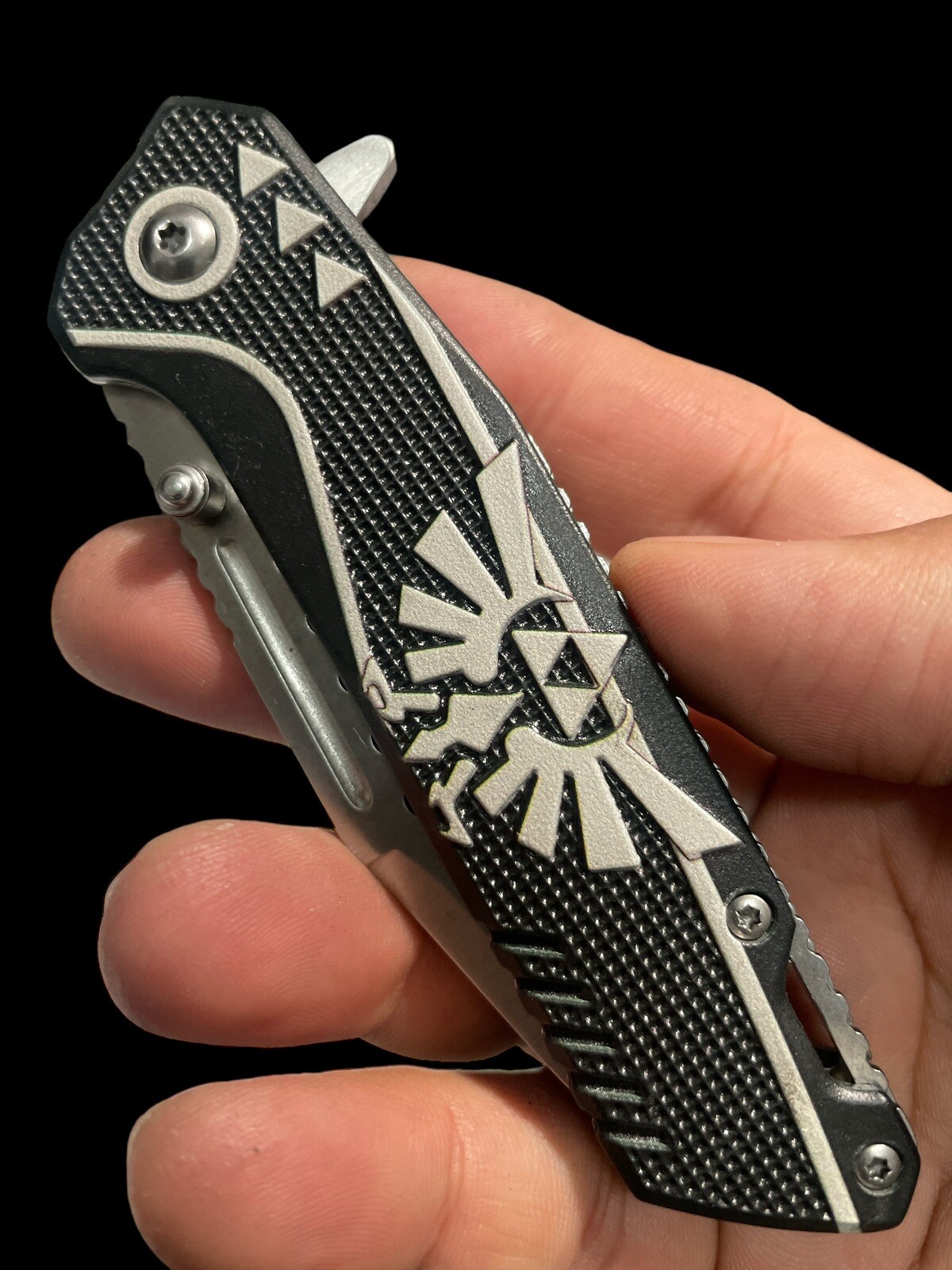 7.75″ Spring Assisted Pocket Knife Legend Zelda Knives Hunting Collect EDC BK