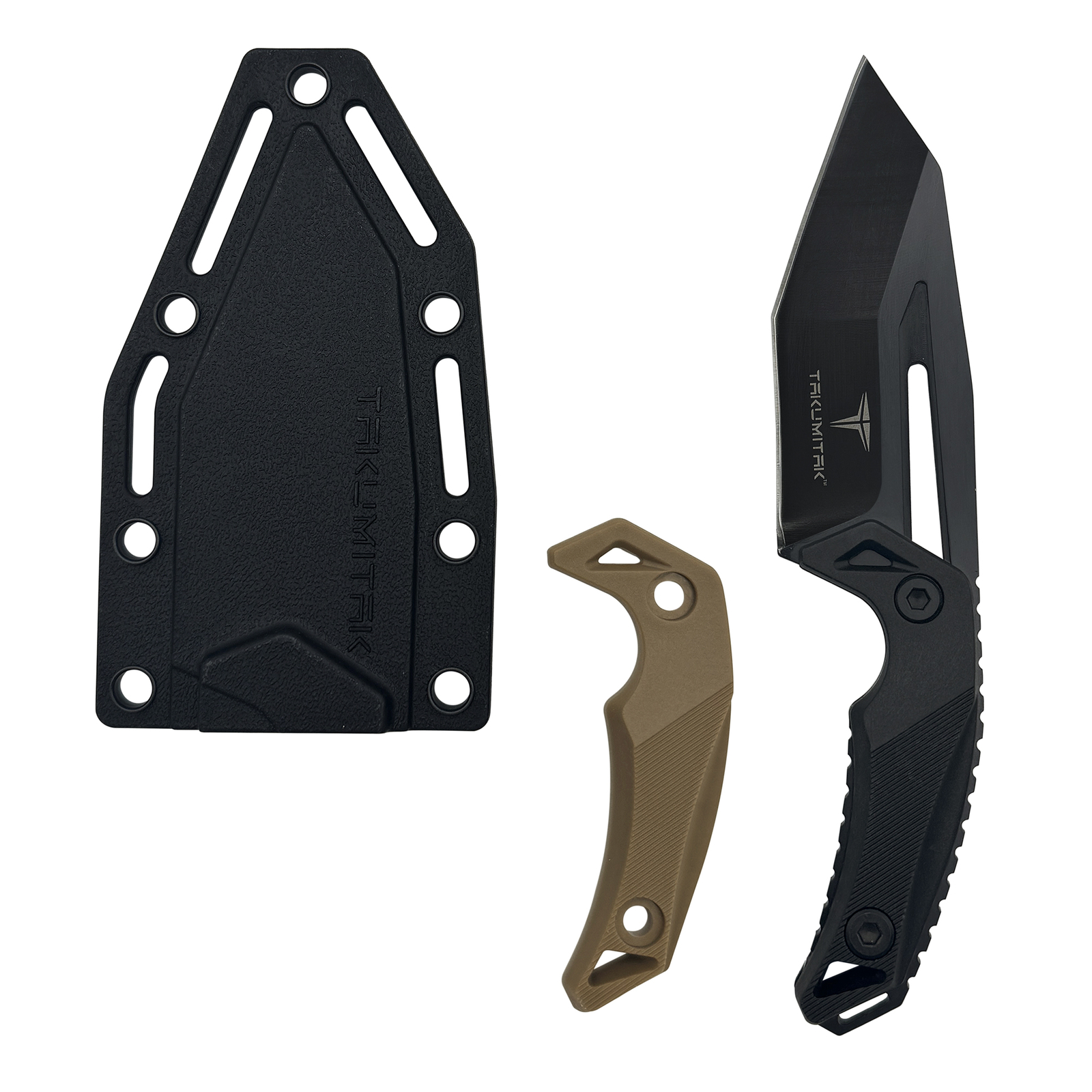 TAKUMITAK 6.5″ Full Tang Survival Camping Tanto EDC Fixed Blade Knives – TKF3S02