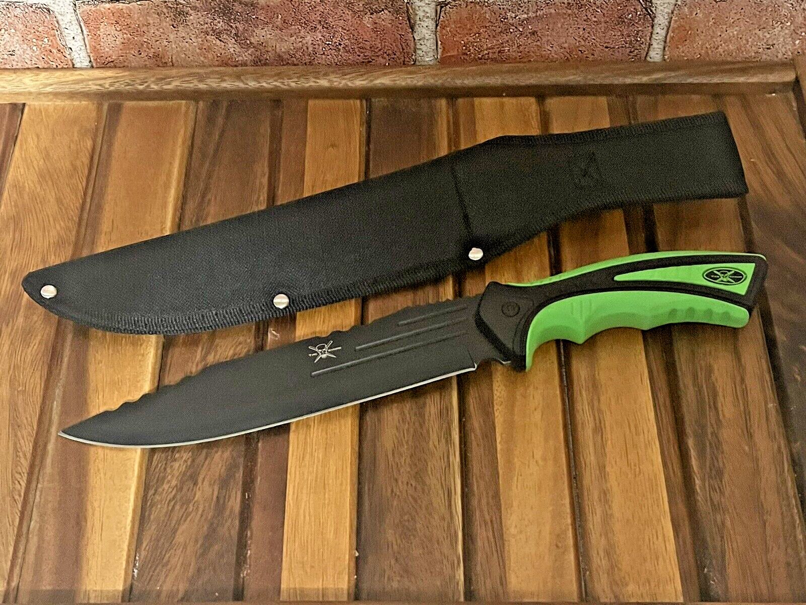Tactical 13″ Fixed Blade Survival Knife + Sheath Hunting Sport Fishing Collector