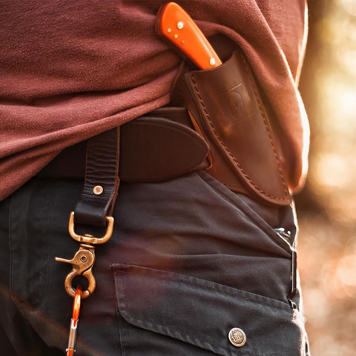 BattlBox Ketchikan By Ross Kommer D2 Steel Fixed Blade Top Grain Leather Sheath