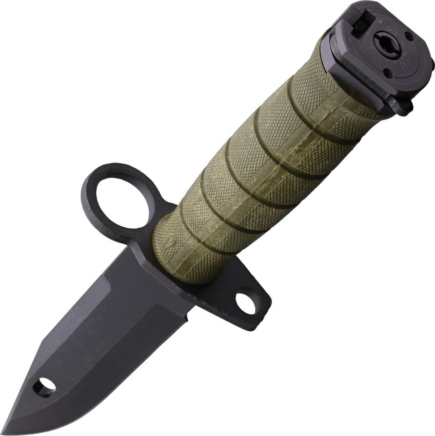 Ontario M-9 Combat 7″ 420 Stainles OD Green GFN Steel Guard Fixed Knife 6221