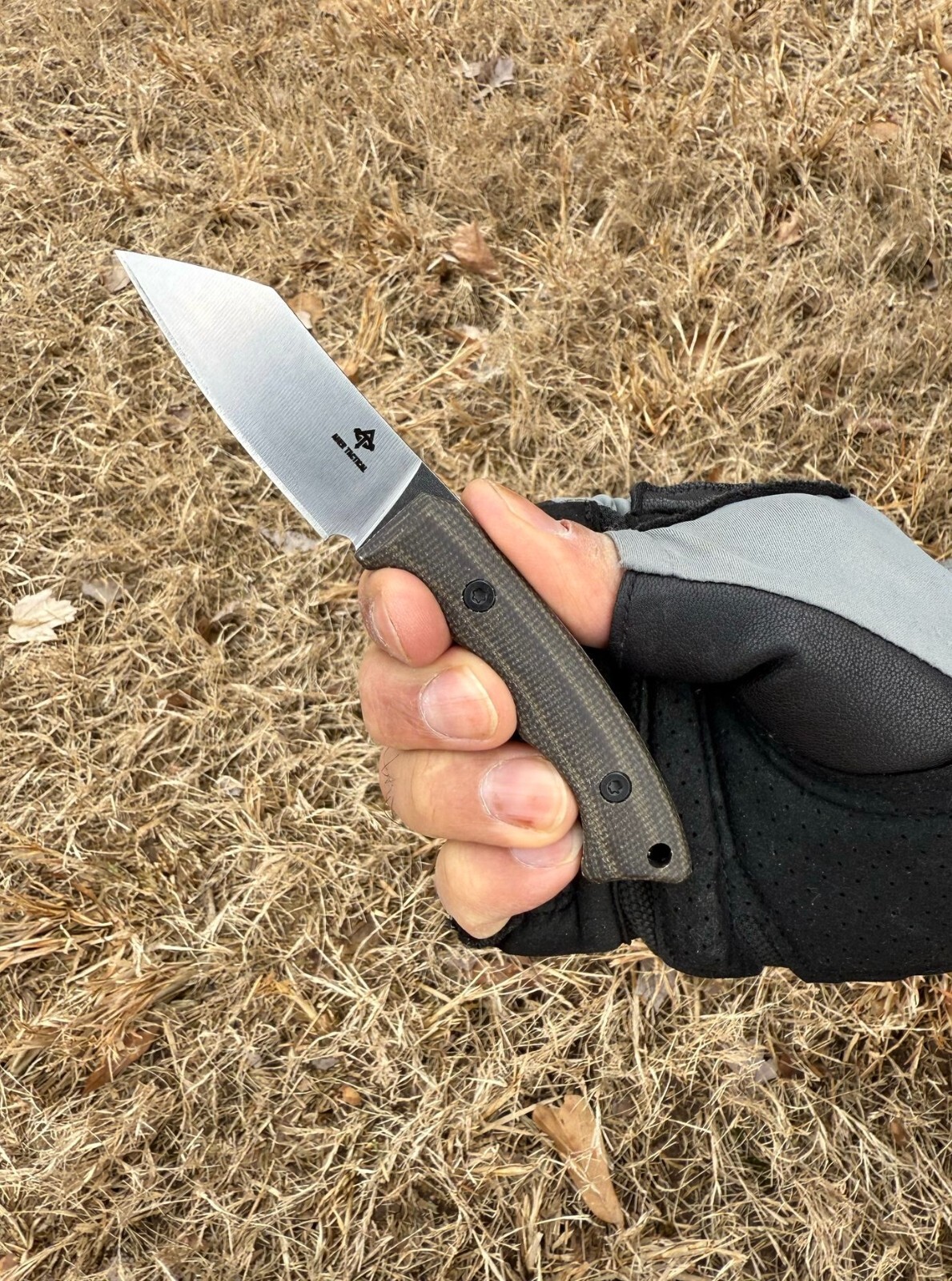 B-14 Full Tang, 3D Micarta Scales, EDC With Kydex Sheath for Hunting and Outdoor