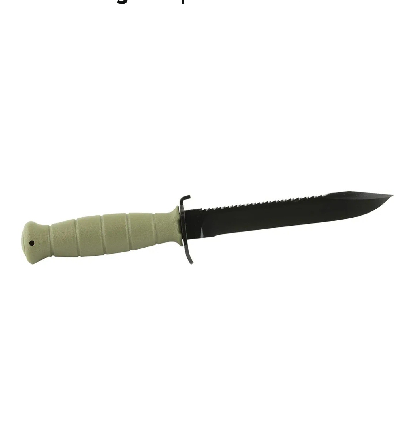 GLOCK Field Fixed Blade Survival Knife with Saw & Sheath – Battle Field Green…
