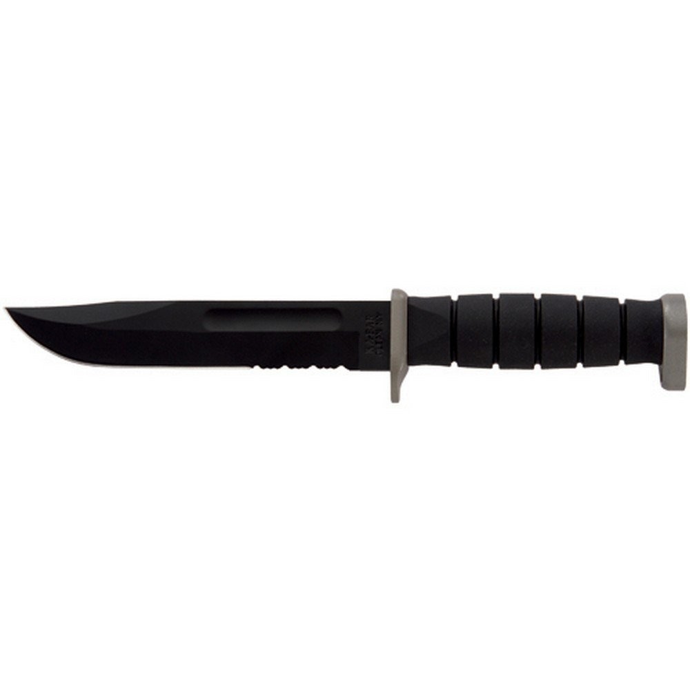Ka-Bar Extreme Fixed Knife 7″ Part Serrated D2 Tool Steel Blade – 1282