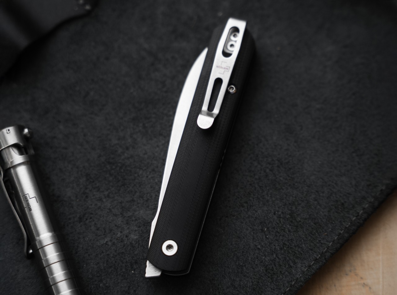 BOKER PLUS Fructis Gentleman’s Folding Knife Nitro-V Blade Black G10 01BP0067