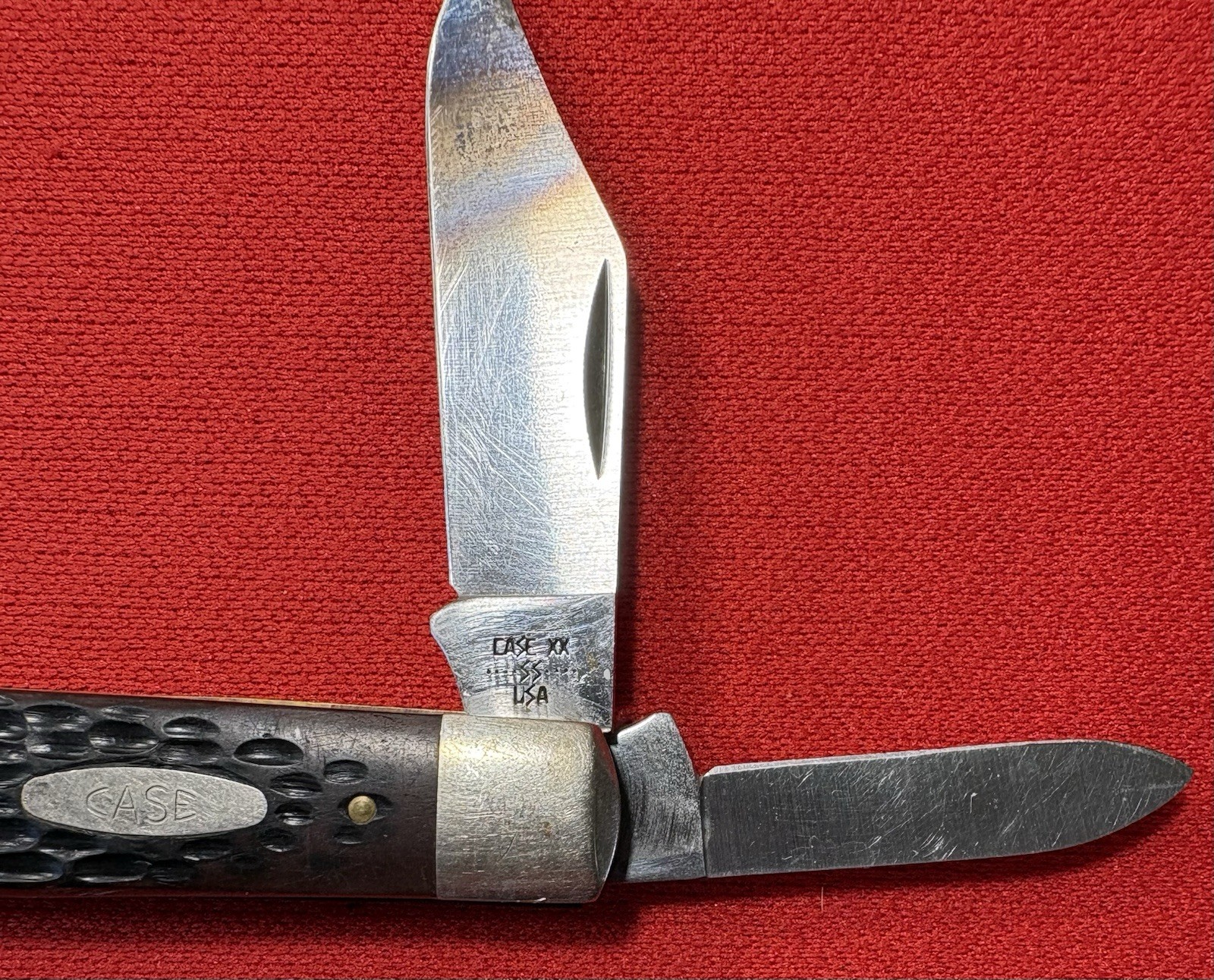 Vintage Case XX U.S.A. 6235 1/2 1980-89, 8 Dot Two Blade Jack Knife