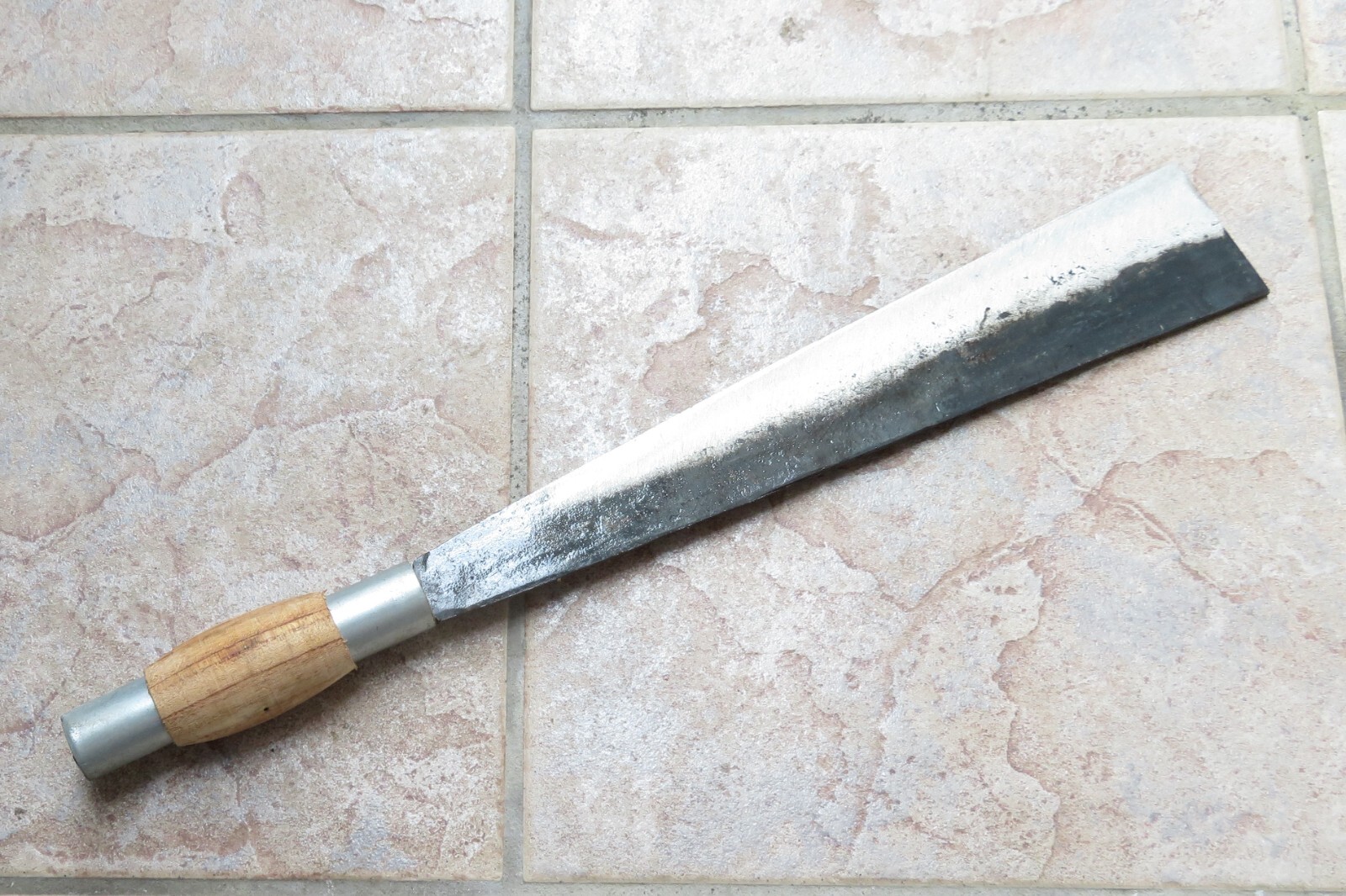 Crude – 10 Inch Carbon Steel Outdoor Brush Clearing Machete Knife , Forged