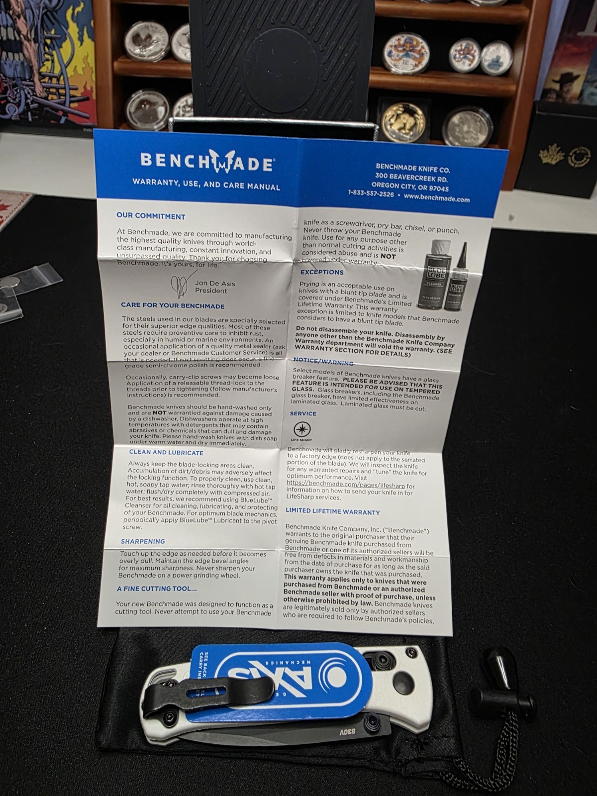 ​Benchmade Mini Bugout 533BK-1 – CPM-S30V Black Blade – Alpine White – EDC Knife