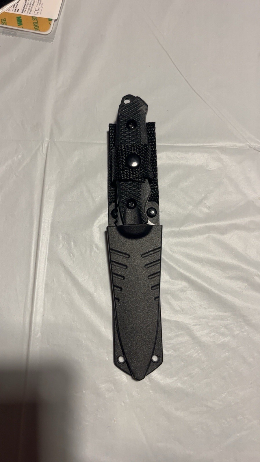 Brand New Black Combat Fixed Blade Pocket Knife With Sheath 3.5” Blade Length