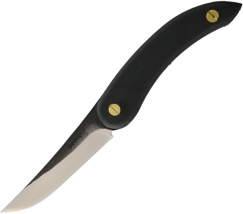 Svord Kiwi Puukko Fixed Knife 15N20 Steel Blade Black Polypropylene – KPUKP