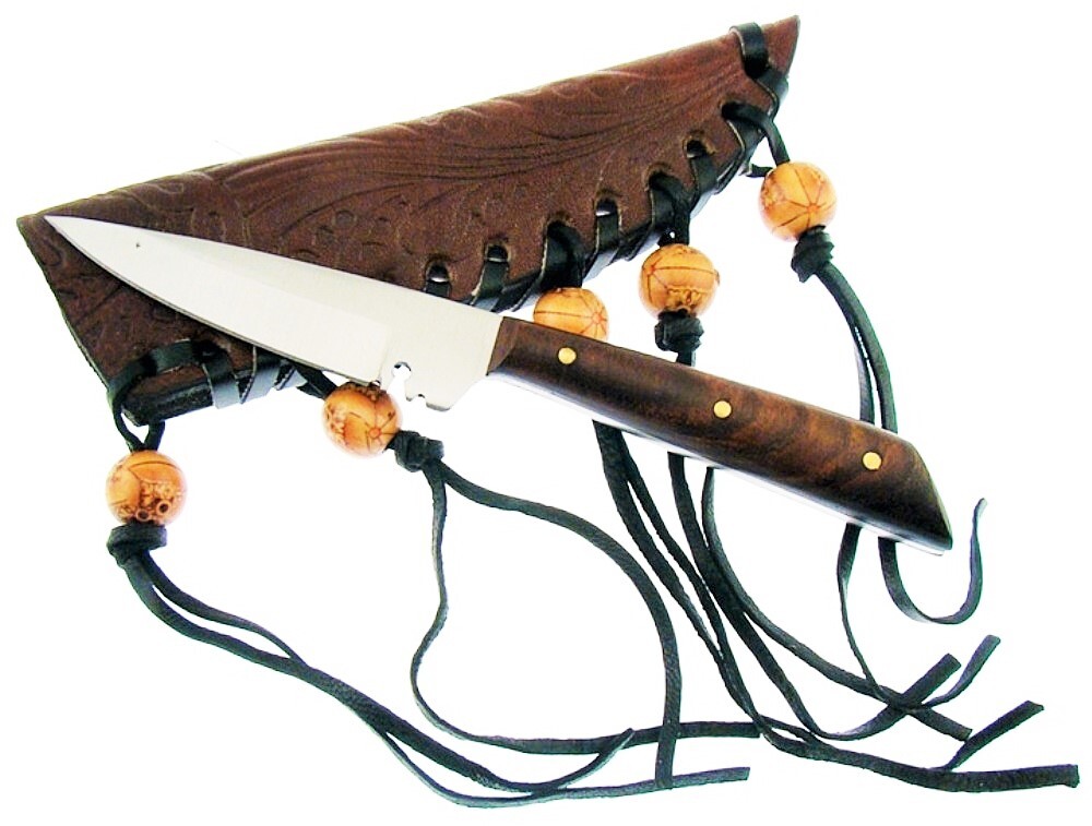 5.75″ Patch Skinning Skinner Hunting Knife Knives Stainless + Custom Sheath