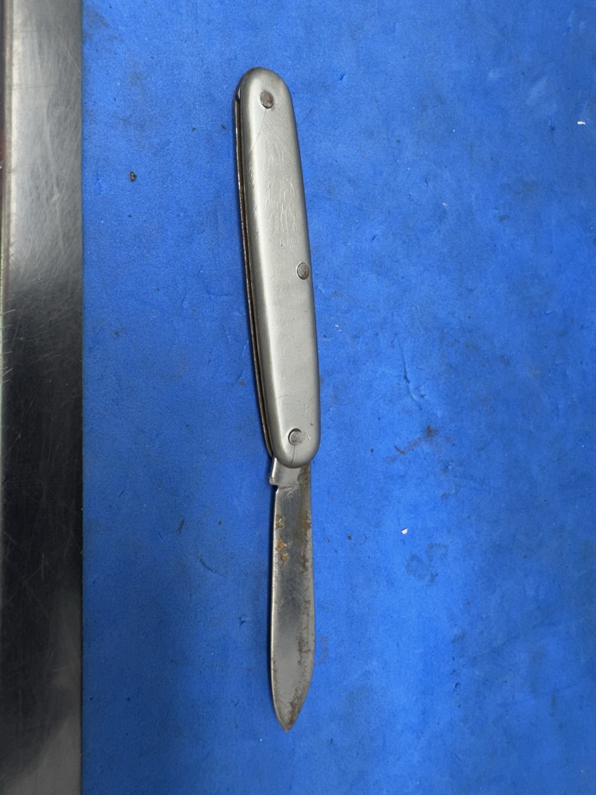 Vtg Thornton USA Folding Pocket Knife Single 3″ O/A 2.25″ Blade in Good Cond.
