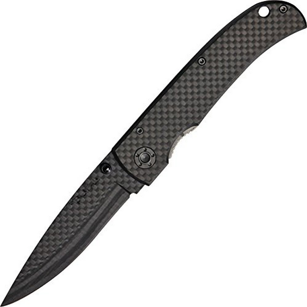 Benchmark Wildwind Black Carbon Fiber Linerlock Folding Knife – BMK053