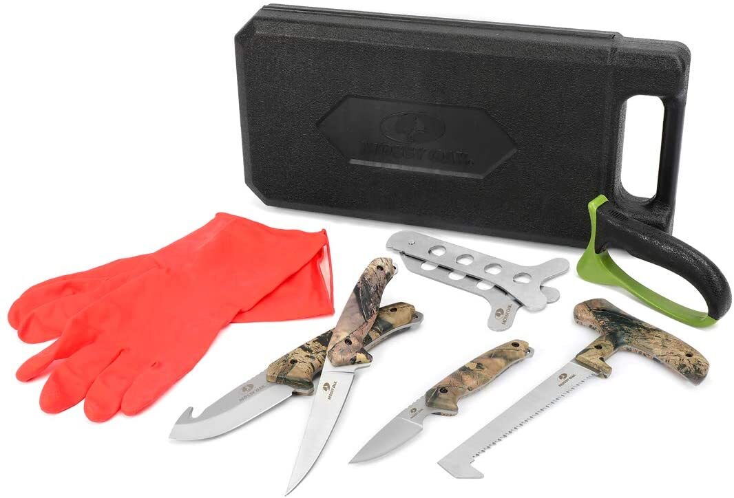 Mossy Oak Portable Hunting Field Dressing Kit 10 Piece/8-piece with Storage Case