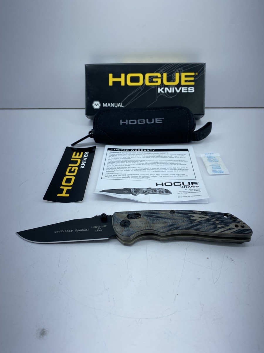 Hogue Deka Knife 3.25″ CPM 20CV Clip Point Blade Dark Earth G-Mascus (WMP015851)
