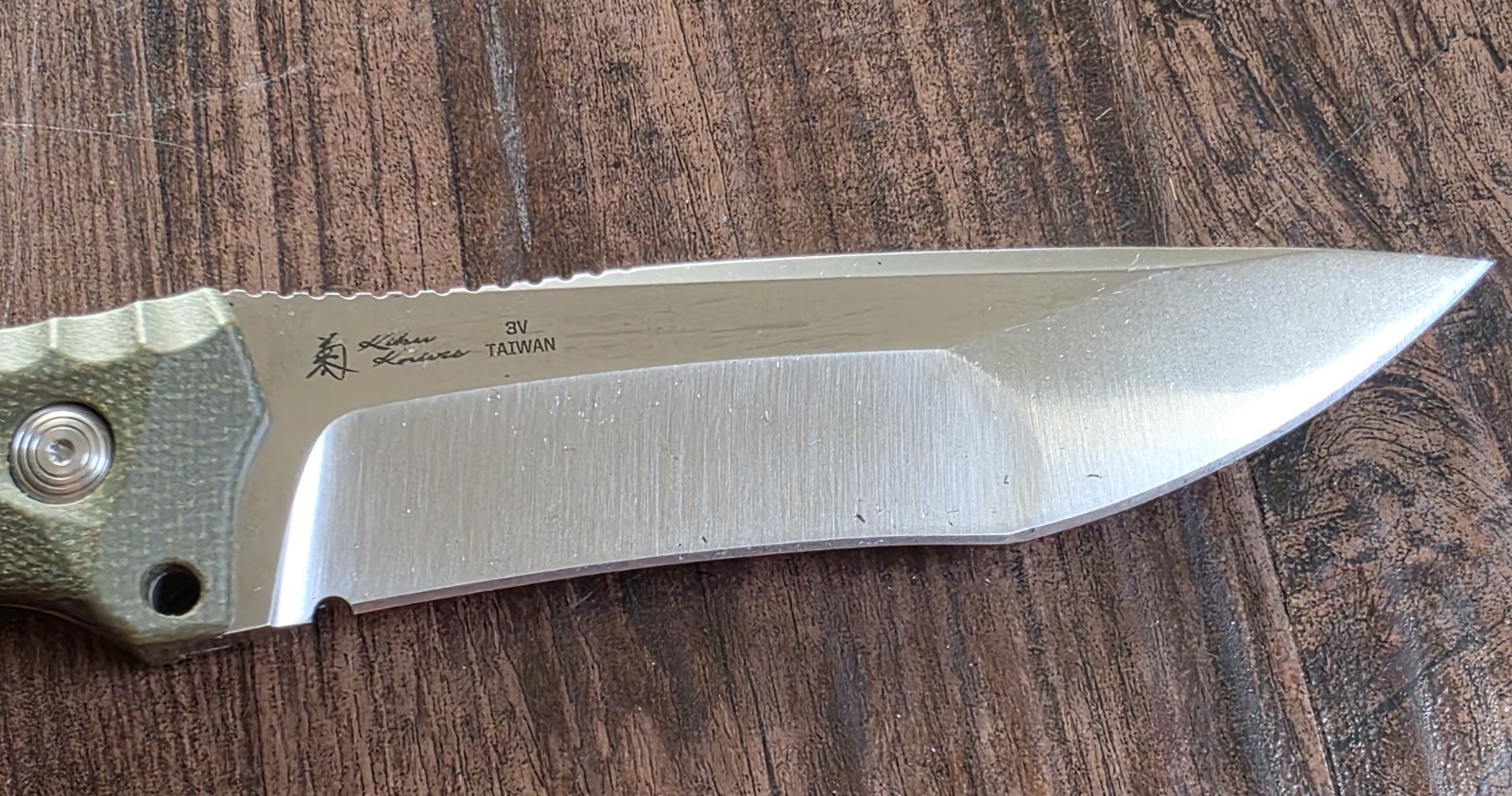 SOG Knives Hidaka FX Fixed Blade 17-27-01-57 OD Green Micarta CPM 3V Steel Knife