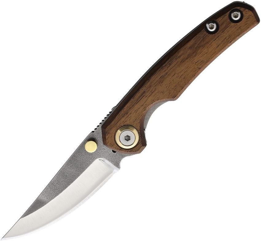 Leader Knives Linerlock Turkish Wood 4116 stainless Folding Knife – F107