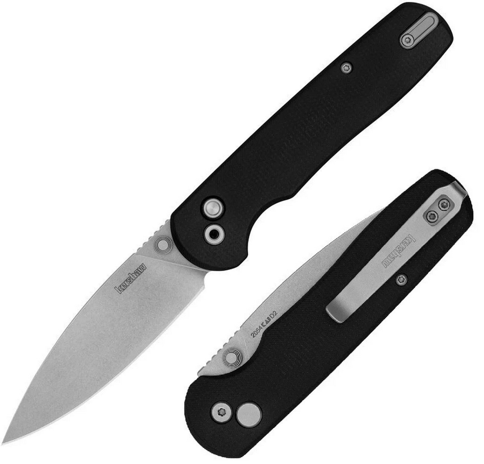 Kershaw Remnant Folding Knife D2 Tool Steel Blade Black Micarta Handle – 2054