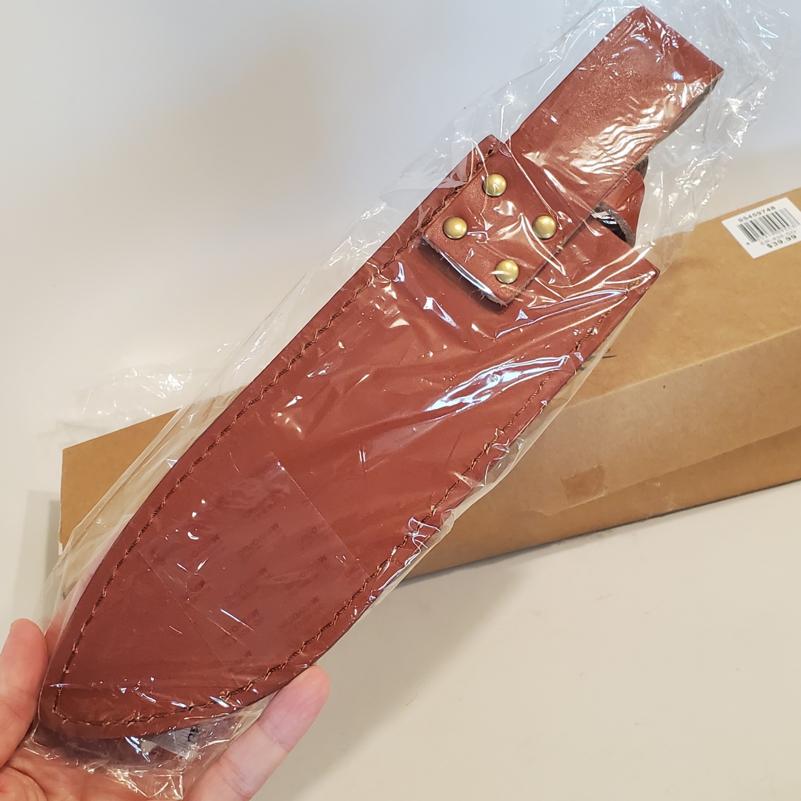 NEW Elk Ridge ER-438-SO Fixed Blade 8.75″ / 14″ Bowie Knife Leather Sheath *READ