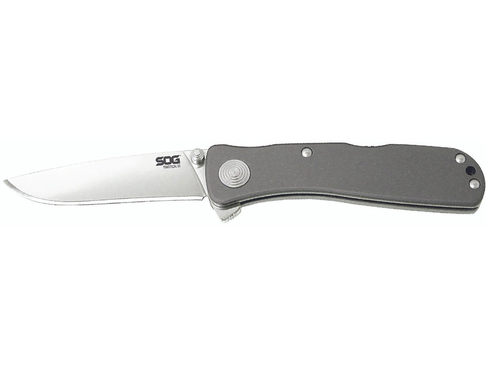Sog Twi8-Cp Twitch Ii 6.20 Inch Edc Folding Knife Silver