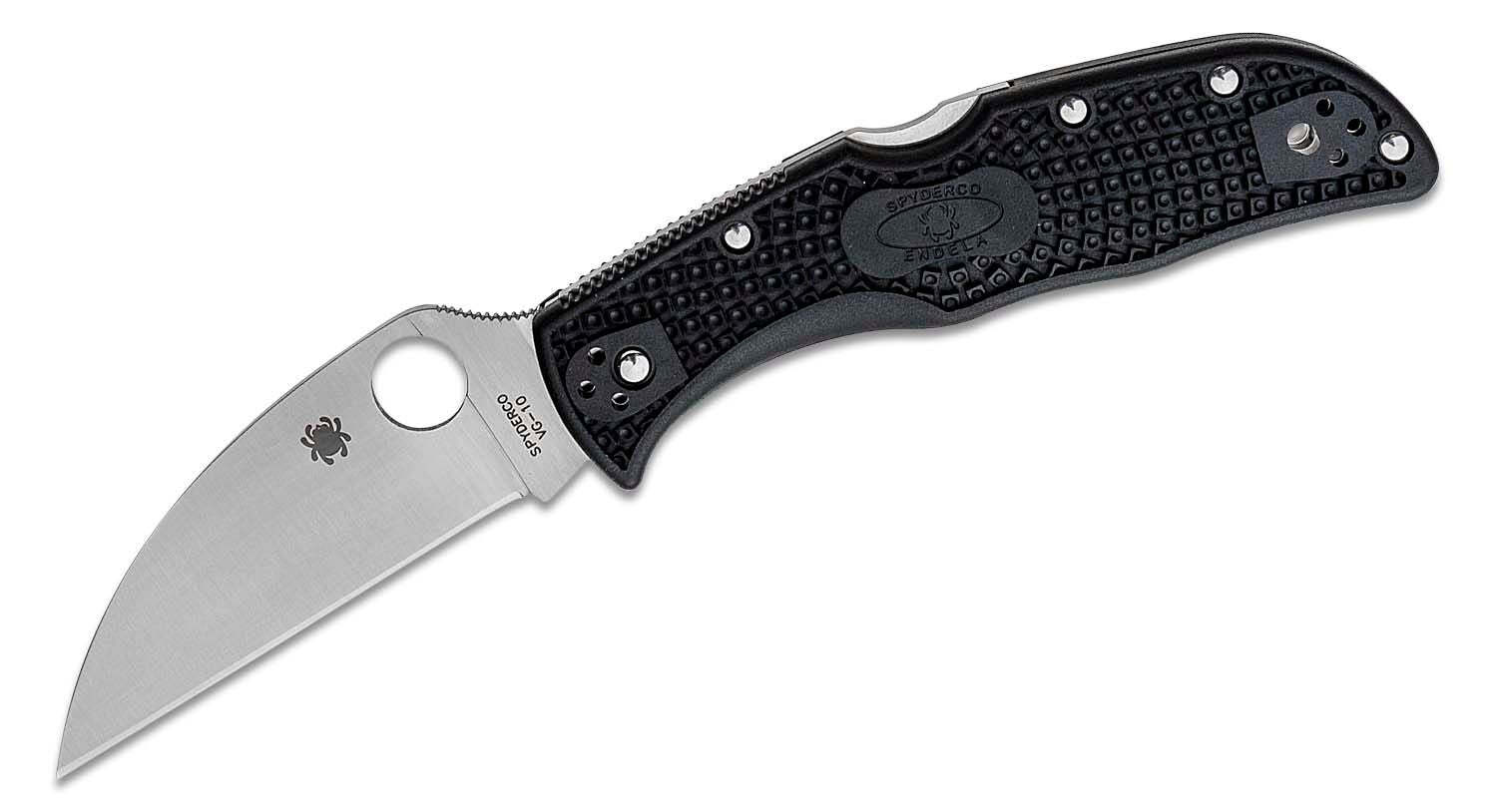 Spyderco Endela Wharncliffe Lightweight Folding Knife 3.4in VG-10 Steel Blade…