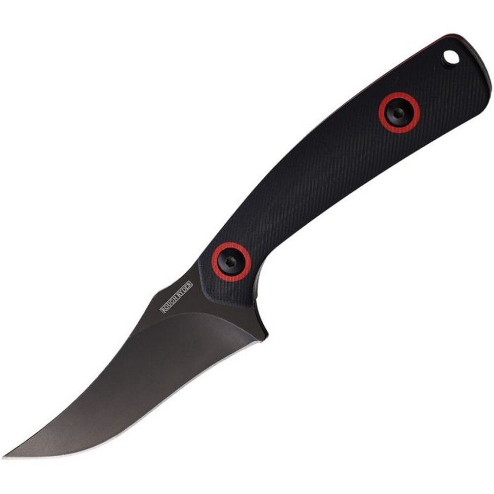 Rough Ryder 3Cr13 Steel Skinner Blade Black-Red G10 Handle Fixed Knife – RR2394
