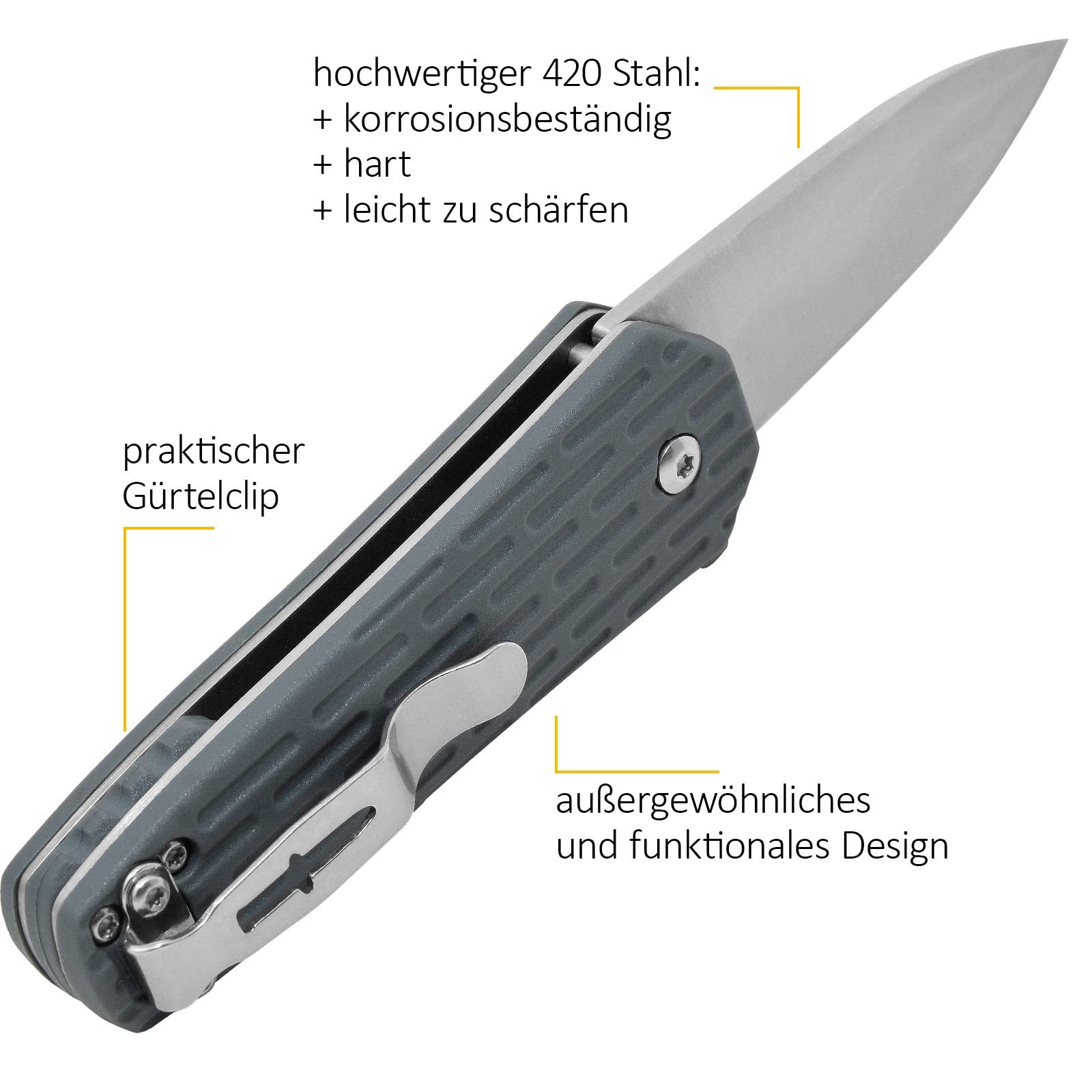 Camillus Wedge 5.75″ Folding Knife 2.25″ Drop-Point Blade Slate Blue