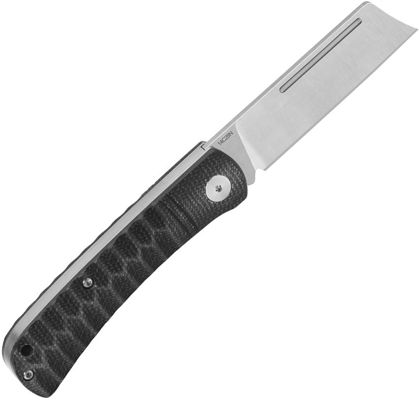 QSP Knife Hedgehog Slip Joint QS142-E 2.75″ 14C28N Black Micarta Folding