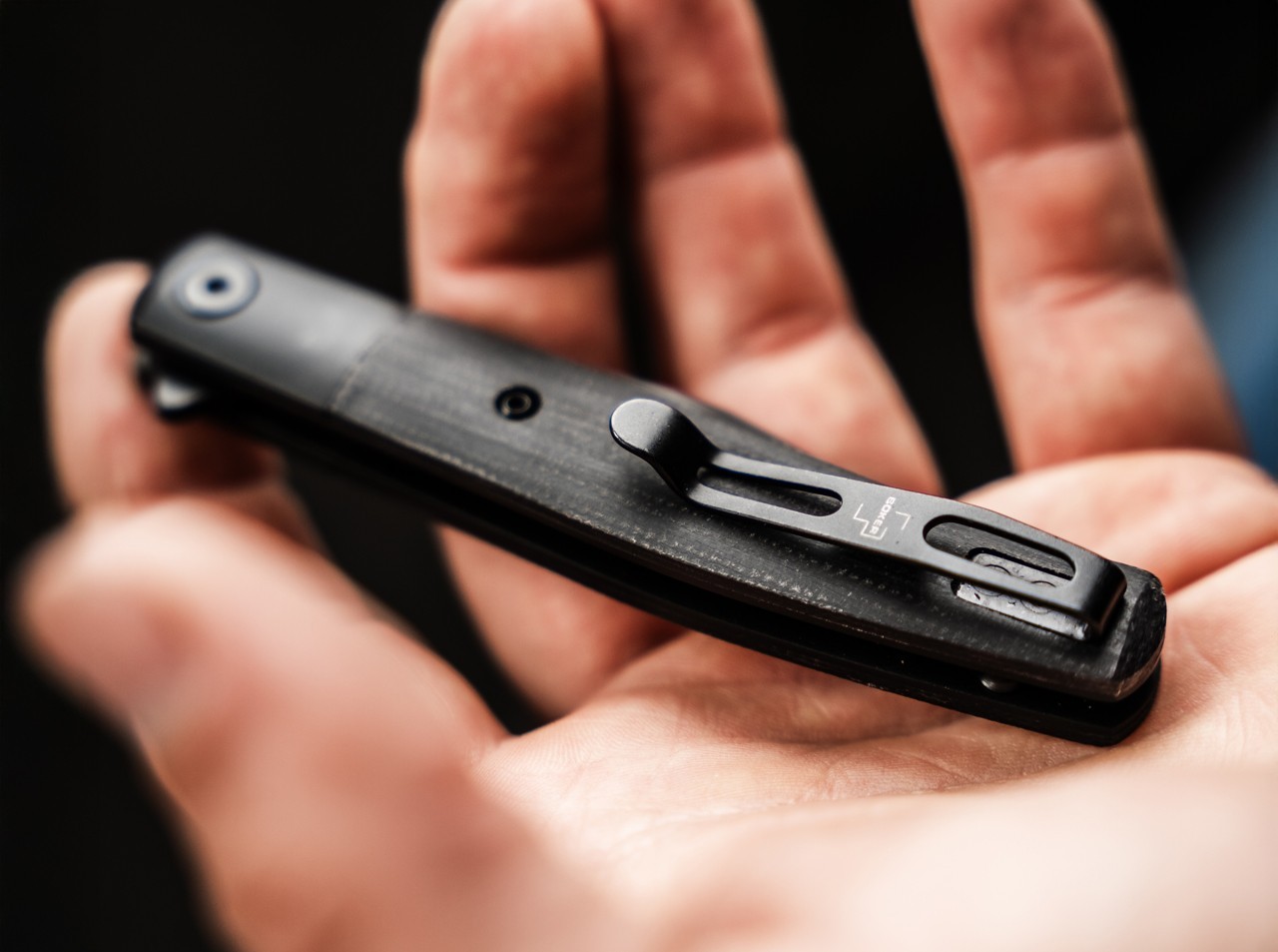 BOKER PLUS Modern Stockman EDC Folding Knife Nitro-V Micarta Clip Black 01BP0034