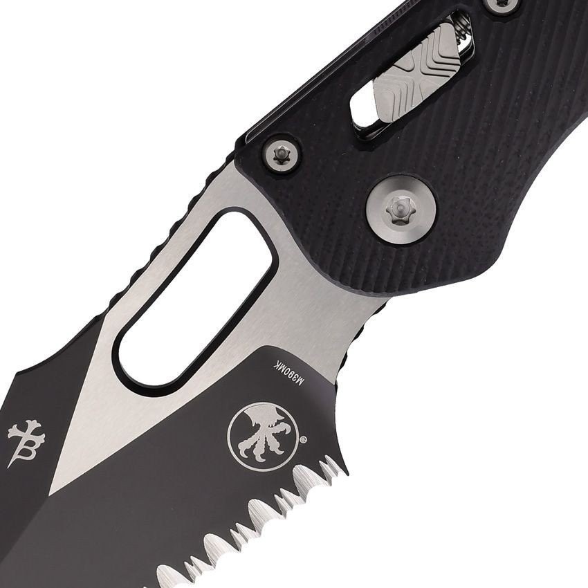 Microtech Ram Lok Bohler M390MK Stainless Blade Blk Folding Knife 169RL-3FLGTBK