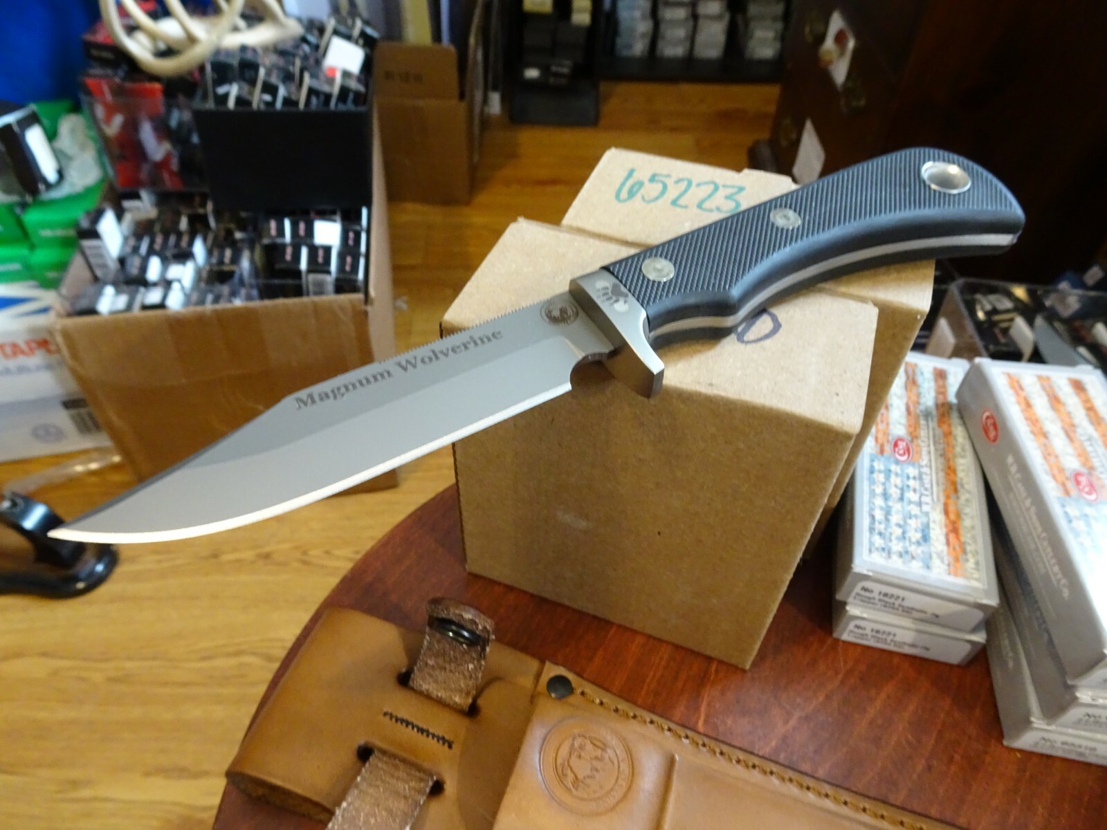 KNIVES OF ALASKA 9 1/2″ MAGNUM WOLVERINE D2 TOOL STEEL SURE GRIP HANDLE 158FG