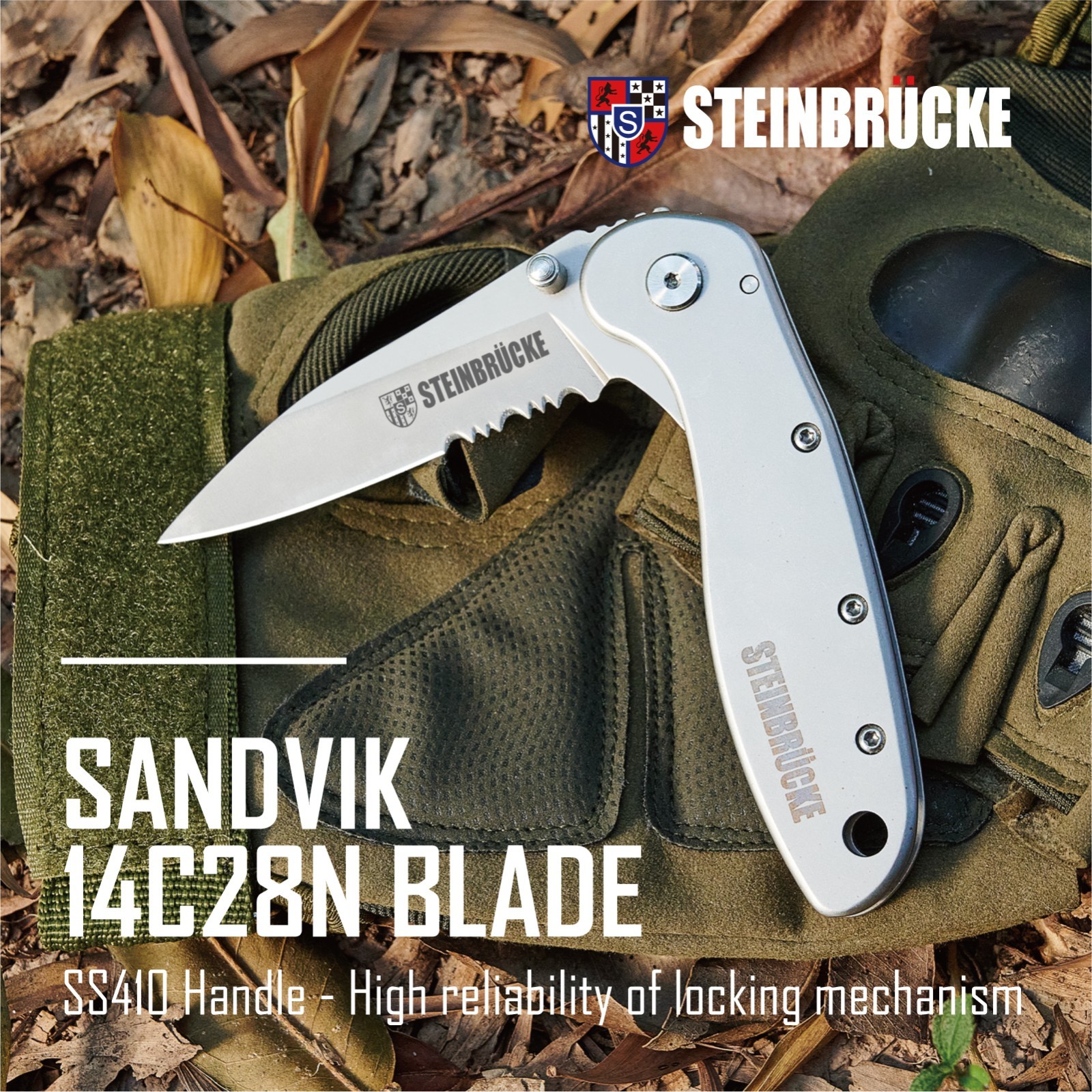 Pocket Knife Tactical Knife Assisted Opening Folding Knife 3.1/4” Clip Point