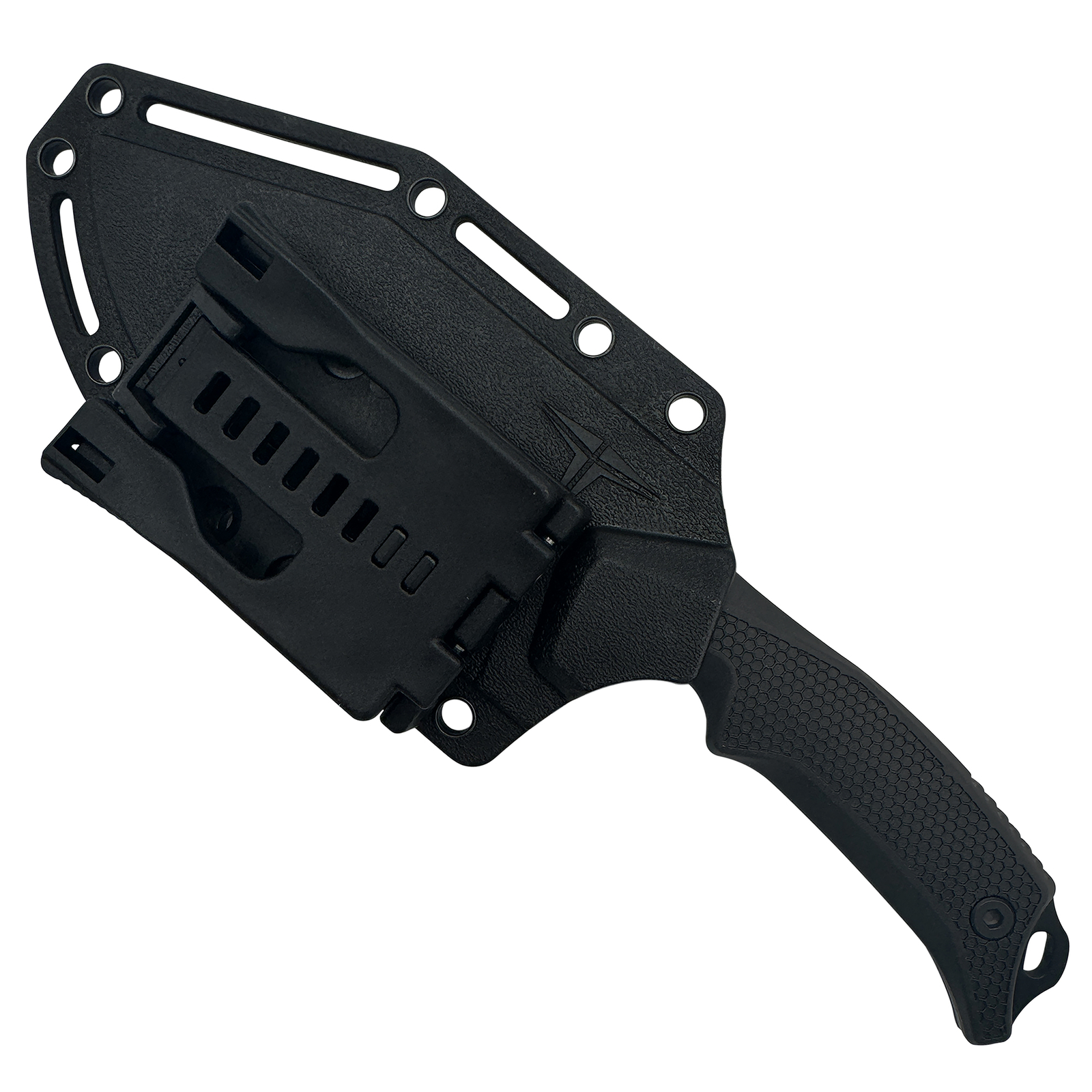 TAKUMITAK 9″ Full Tang Hunting Survival Cleaver Knives w/ MOLLE Webbing Clip