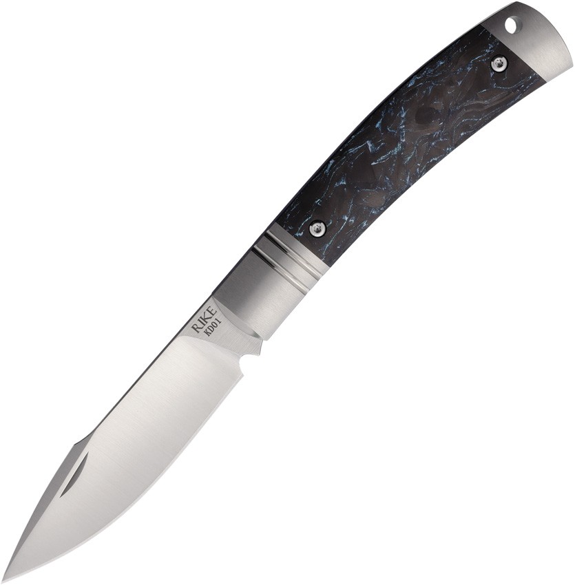Rike Knife Slip Joint Blue RKKD01BLUCF 3″ M390 Folding Knife