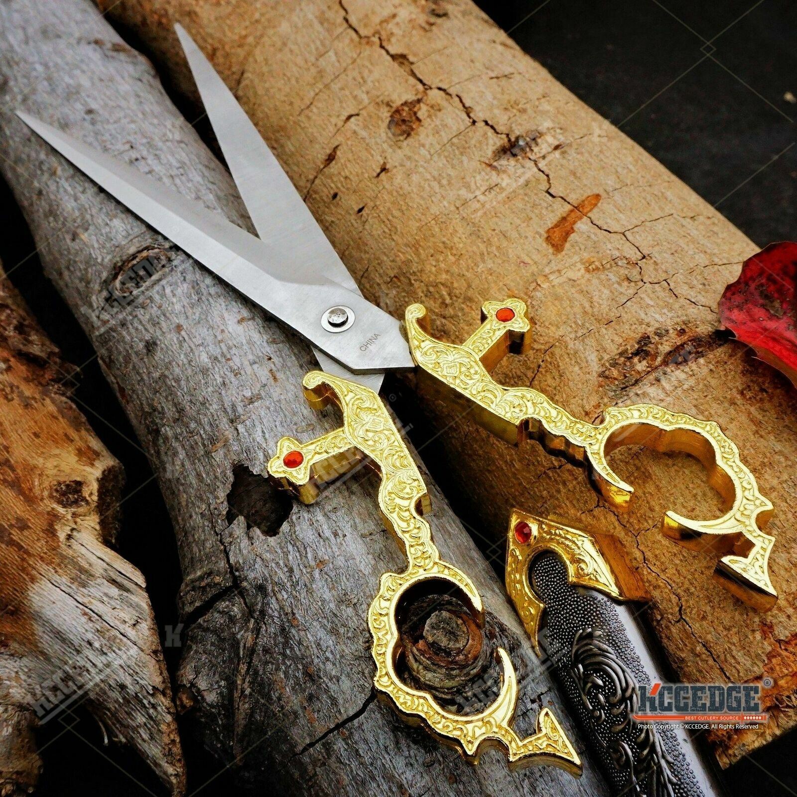 10″ Collectible Medieval Renaissance Bodice Scissors Dagger Highly Decorated
