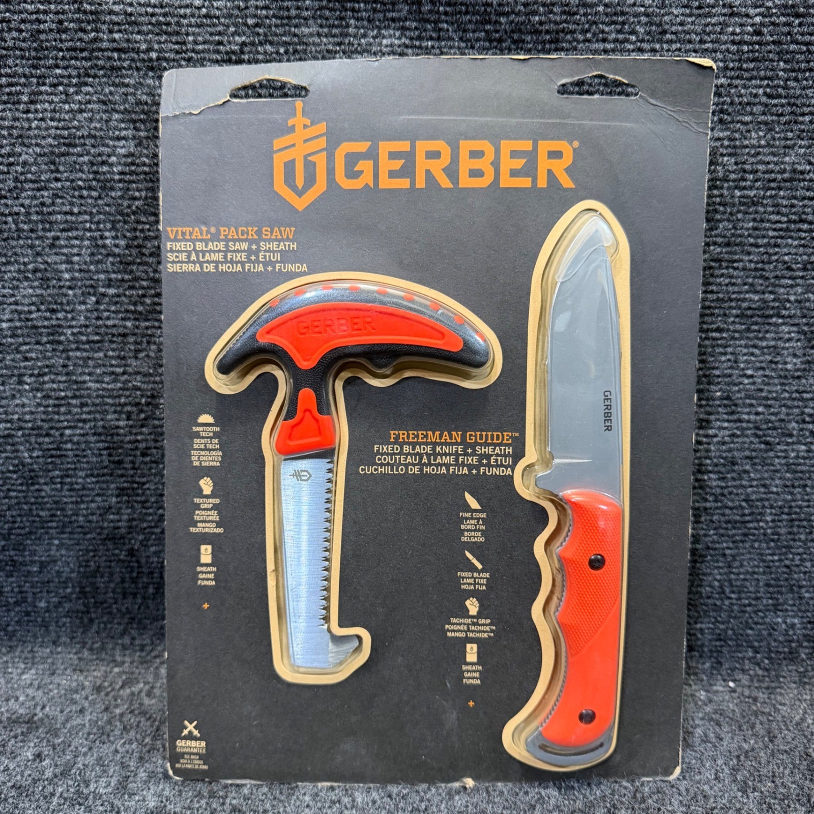 Gerber 31-003847 Hunt Kit Combo Pack w/ Vital Pack Saw & Freeman Guide Knife Set