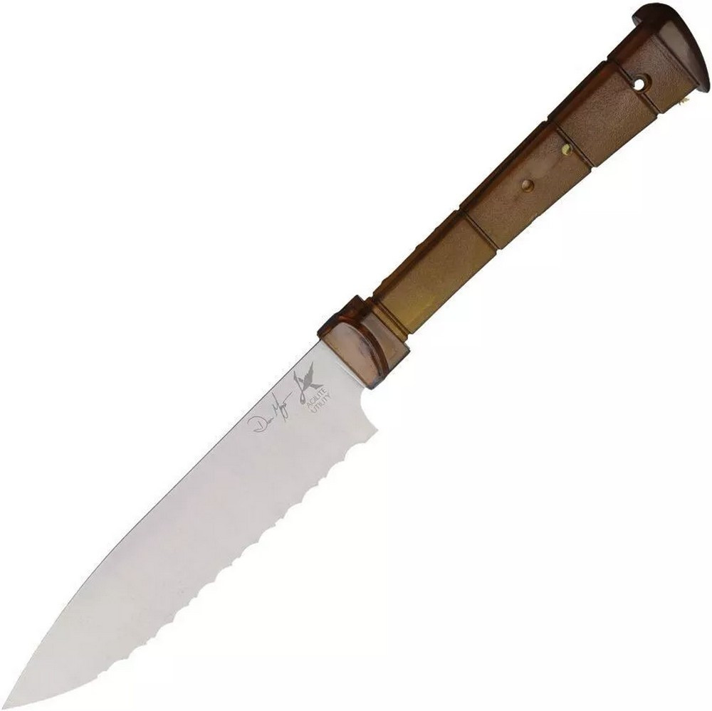 Ontario Mid-Size Utility 2nd Kitchen Knife 12C27 Steel Blade No Handle Scales