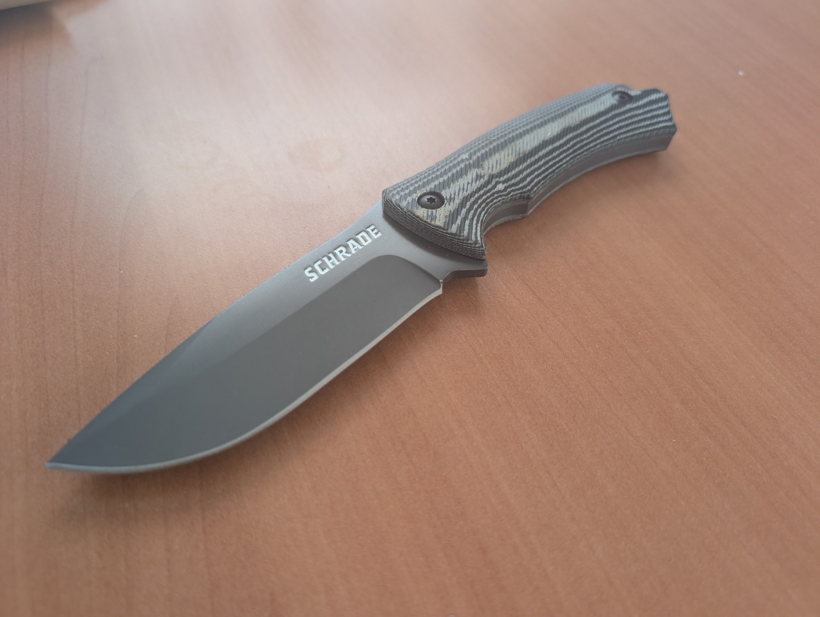 NEW SCHRADE SCHF61 + Leather Sheath Discon. companion ESSEE Ontario Kabar Becker