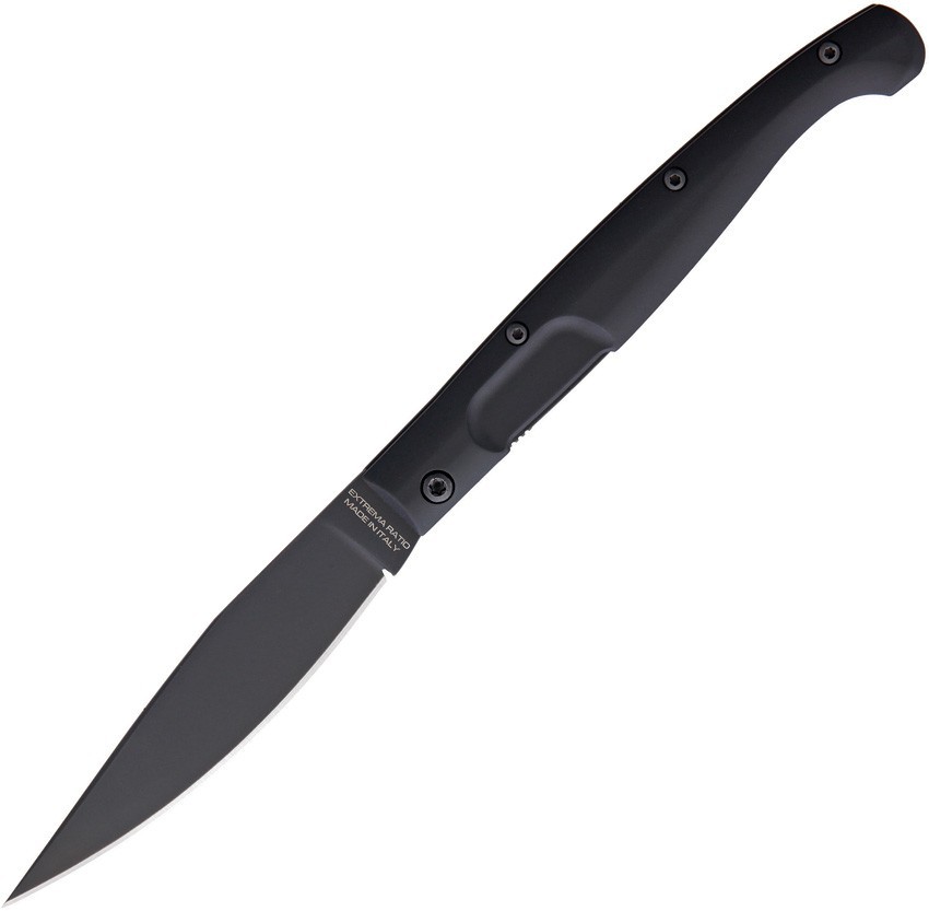 Extrema Ratio Resolza 10 Linerlock Black 04.1000.0168/BLK 4″ N690 Aluminum Knife