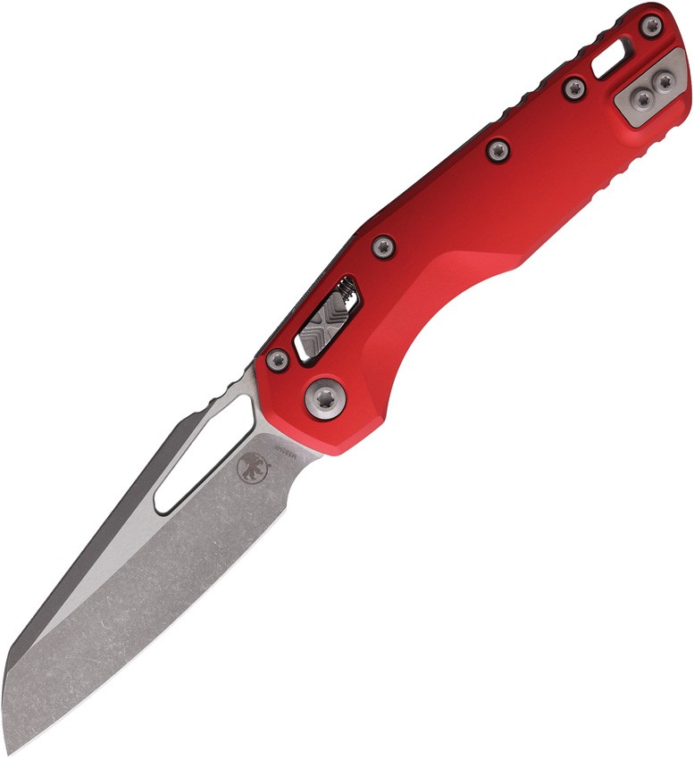 Microtech Msi Ram-Lok AP Red 210-10Aprd M390 Aluminum Manual Folding Knife