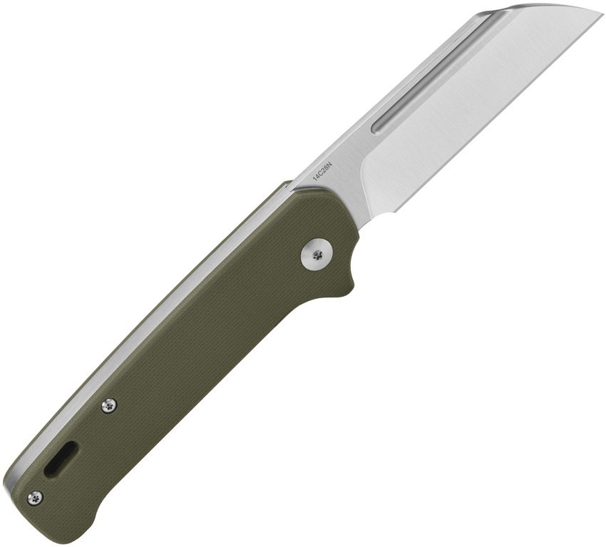 QSP Knife Penguin Slip Joint QS130SJD 3″ 14C28N Green G10 Folding