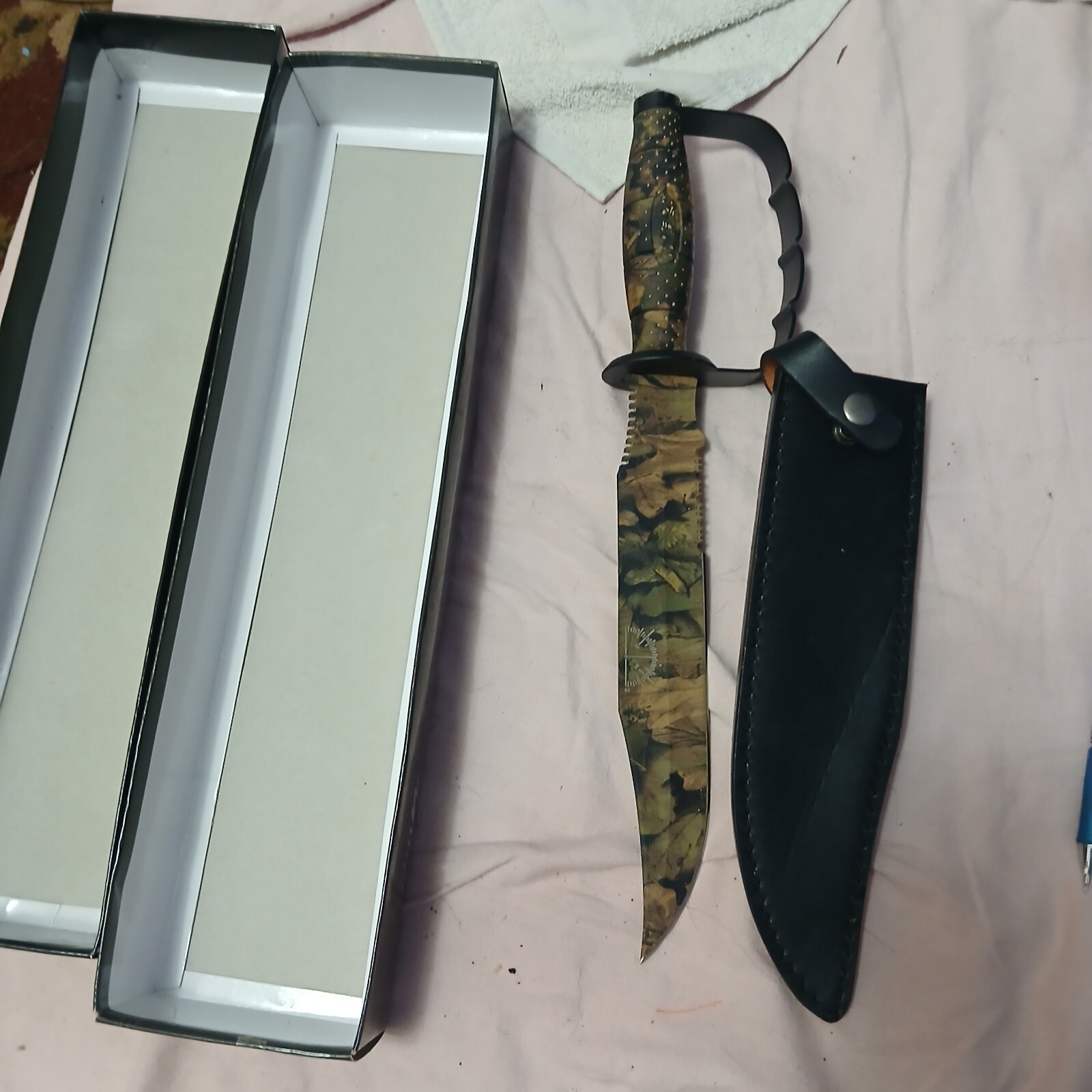 MTech USA All Metal Fixed Blade Survival Knife 440 Steel Made In China