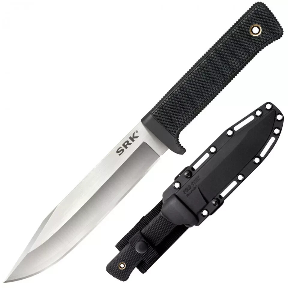 Cold Steel SRK San Mai Stainless Fixed Blade Black Kray-Ex Handle Knife 35AN